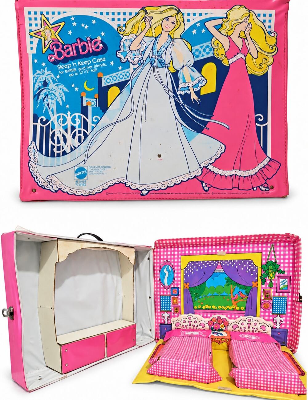 Barbie Sleep ‘n Keep Case 1977 Vintage Carry Case Travel Storage Bed Mattel